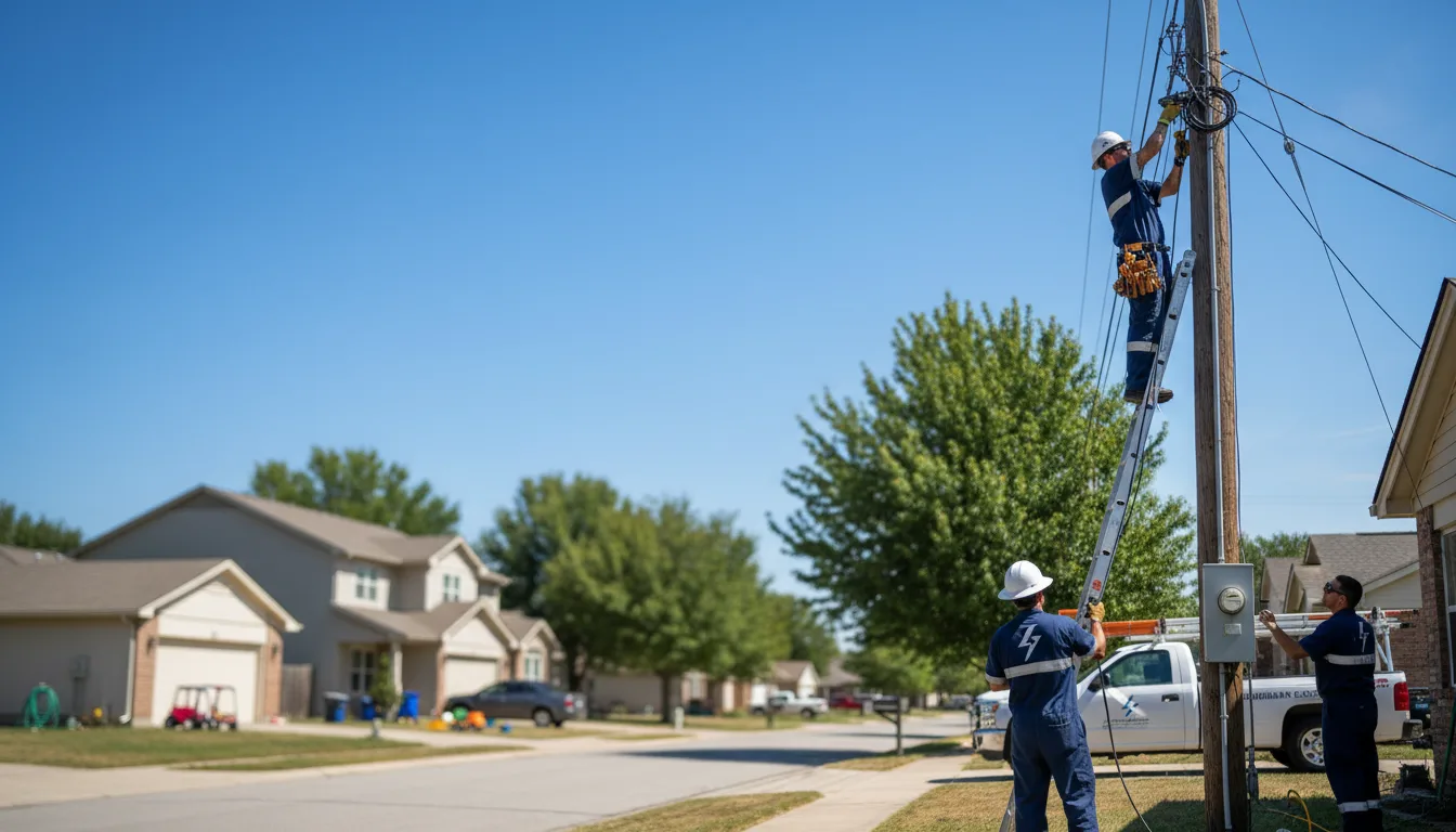 Residential electrician providing installation services in Okeene, OK